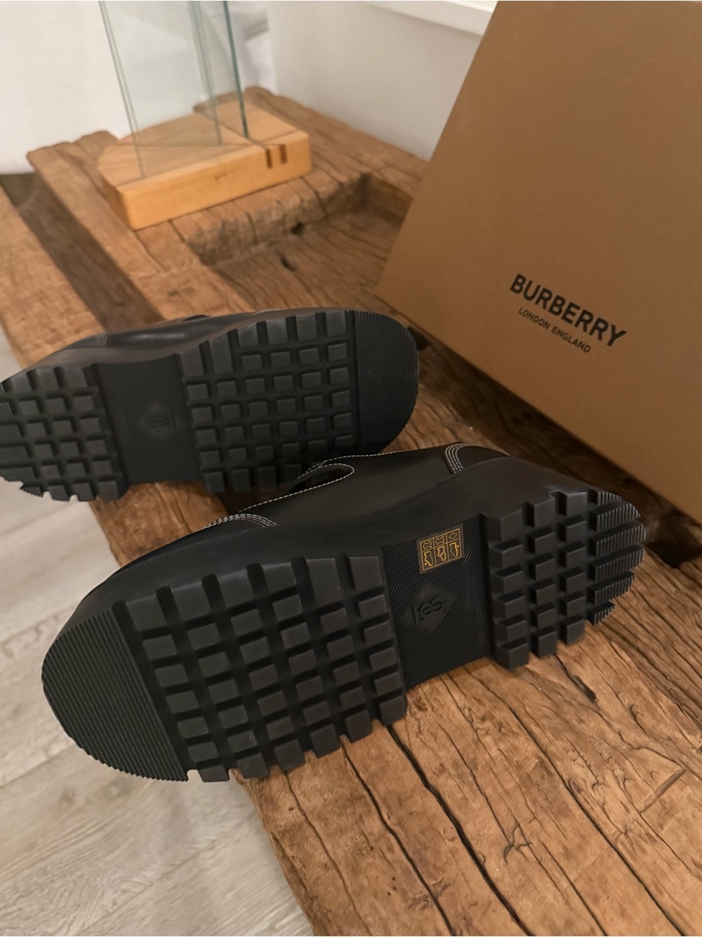 BURBERRY Black Platform Mary Jane Shoes with Buckle - Picture 3 of 14